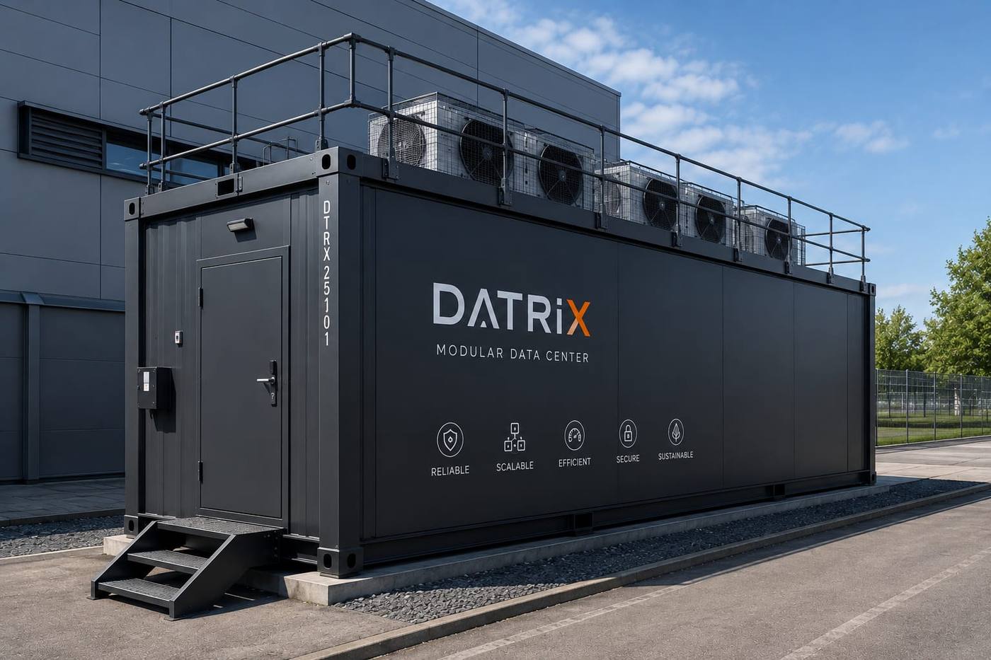 Container data center DATRIX — exterior view
